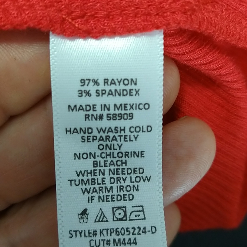 NWT Copper Key Soft Red Ribbed Tee-shirt - Picture 11 of 11